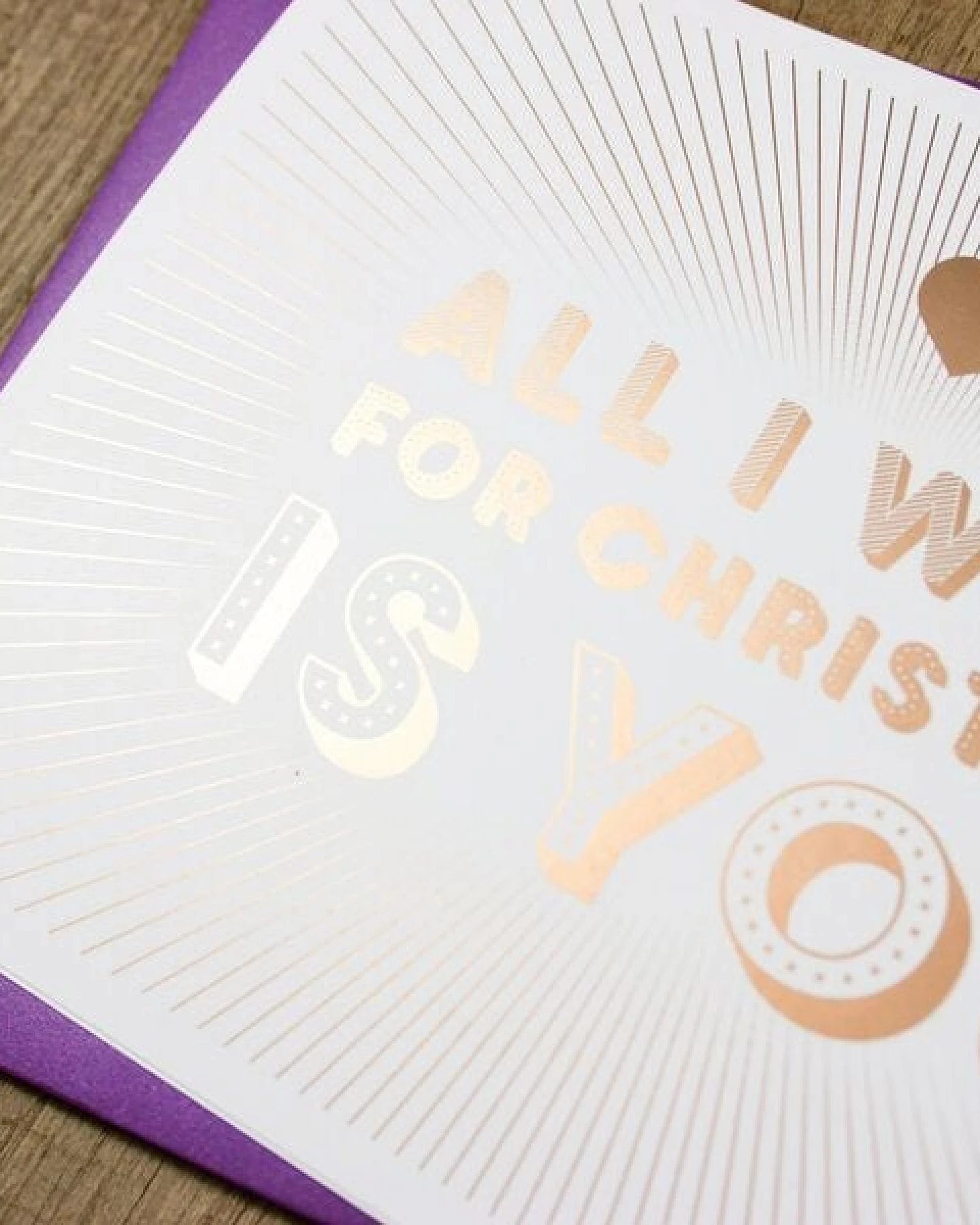 Bow & Hummingbird Grußkarte All I want ... – Ansicht 4