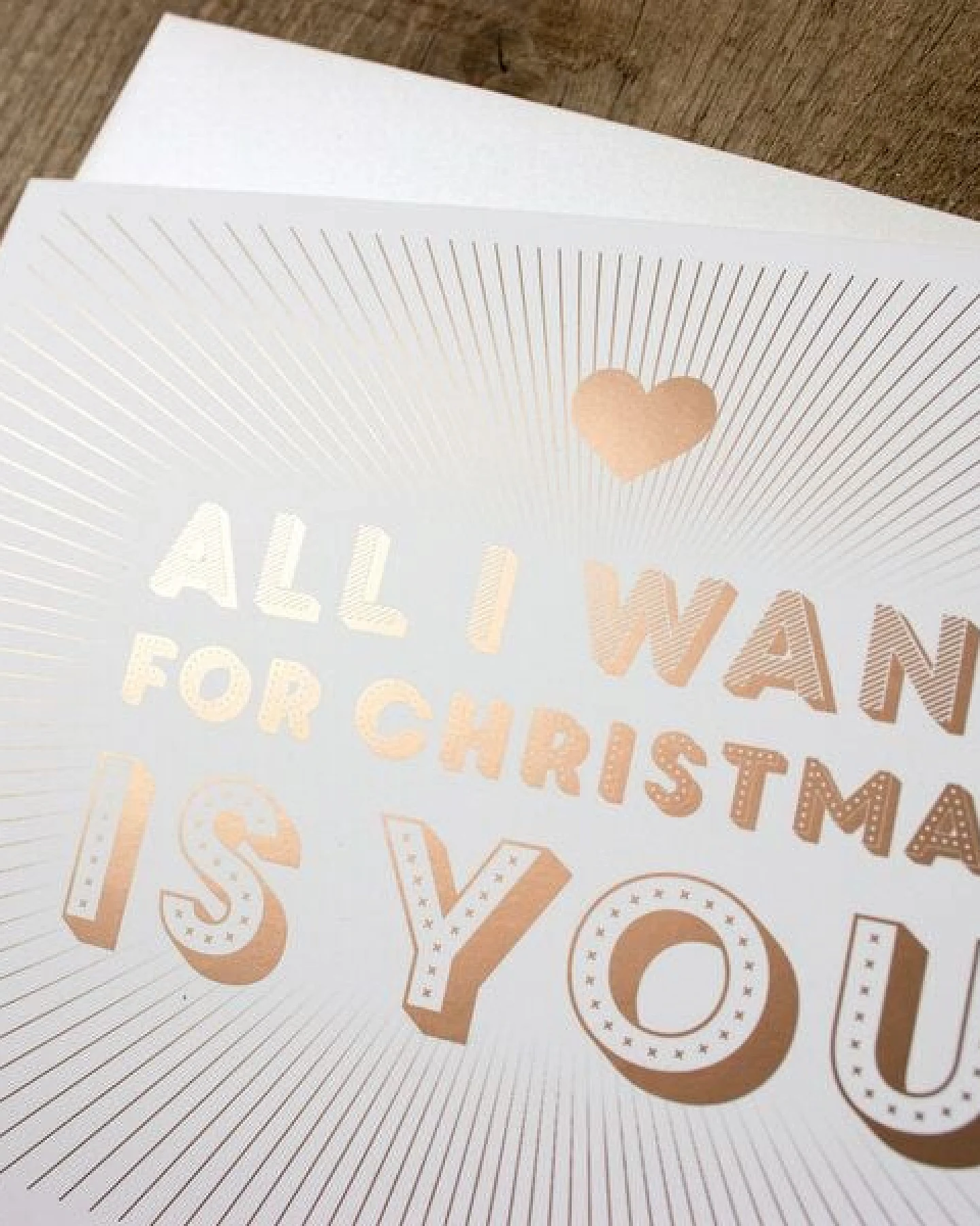 Bow & Hummingbird Grußkarte All I want ... – Ansicht 3
