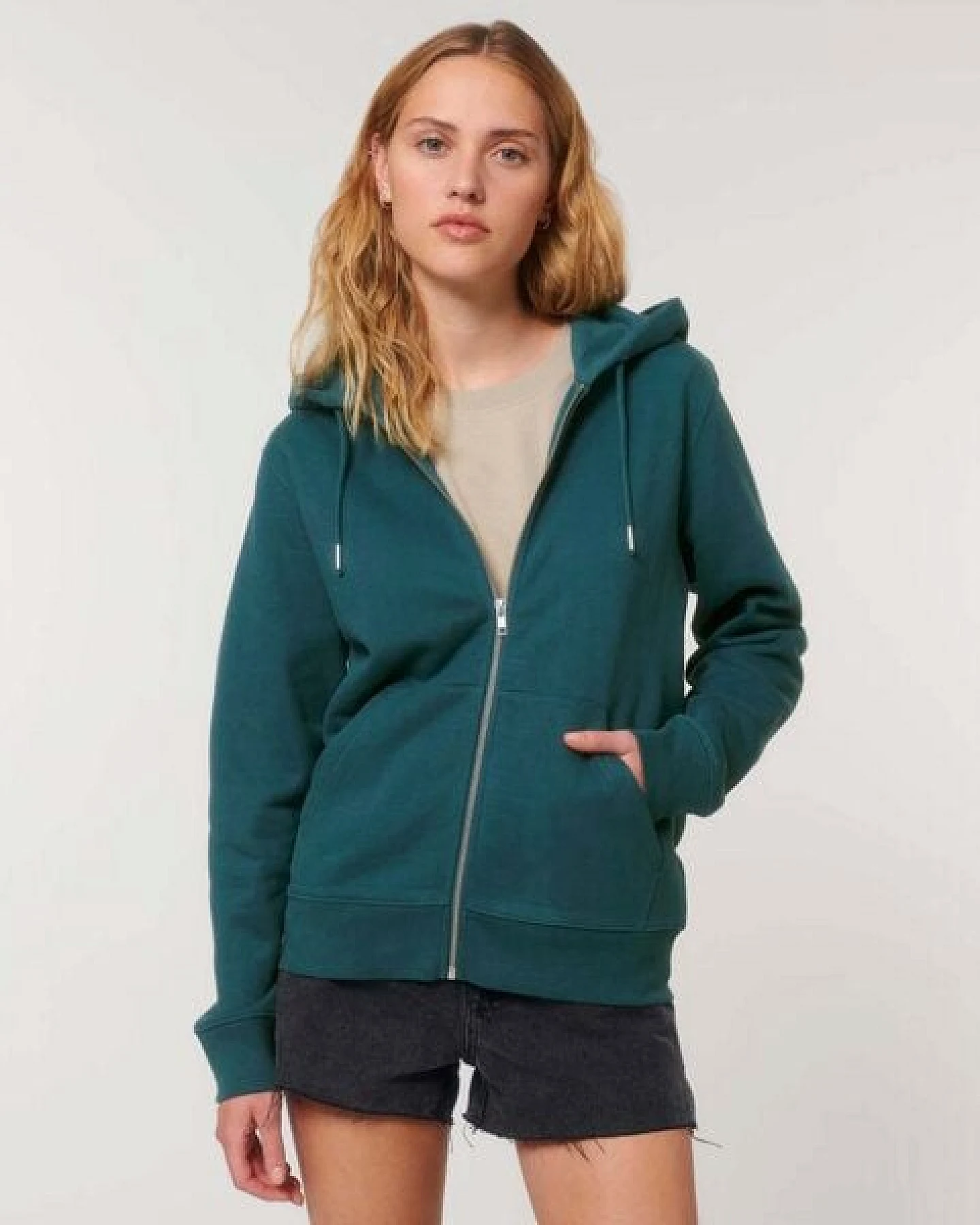 GARY MASH Zipjacke mit Kapuze, Unisex aus Biobaumwolle – Ansicht 4