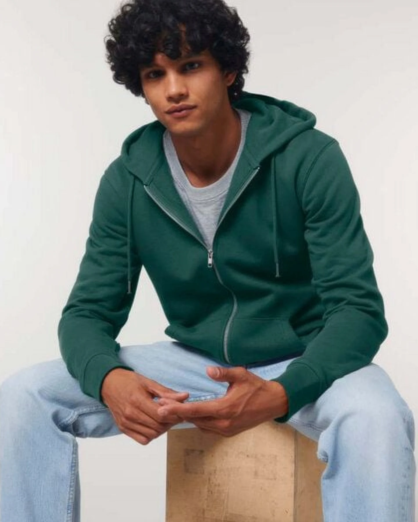 GARY MASH Zipjacke mit Kapuze, Unisex aus Biobaumwolle – Ansicht 3