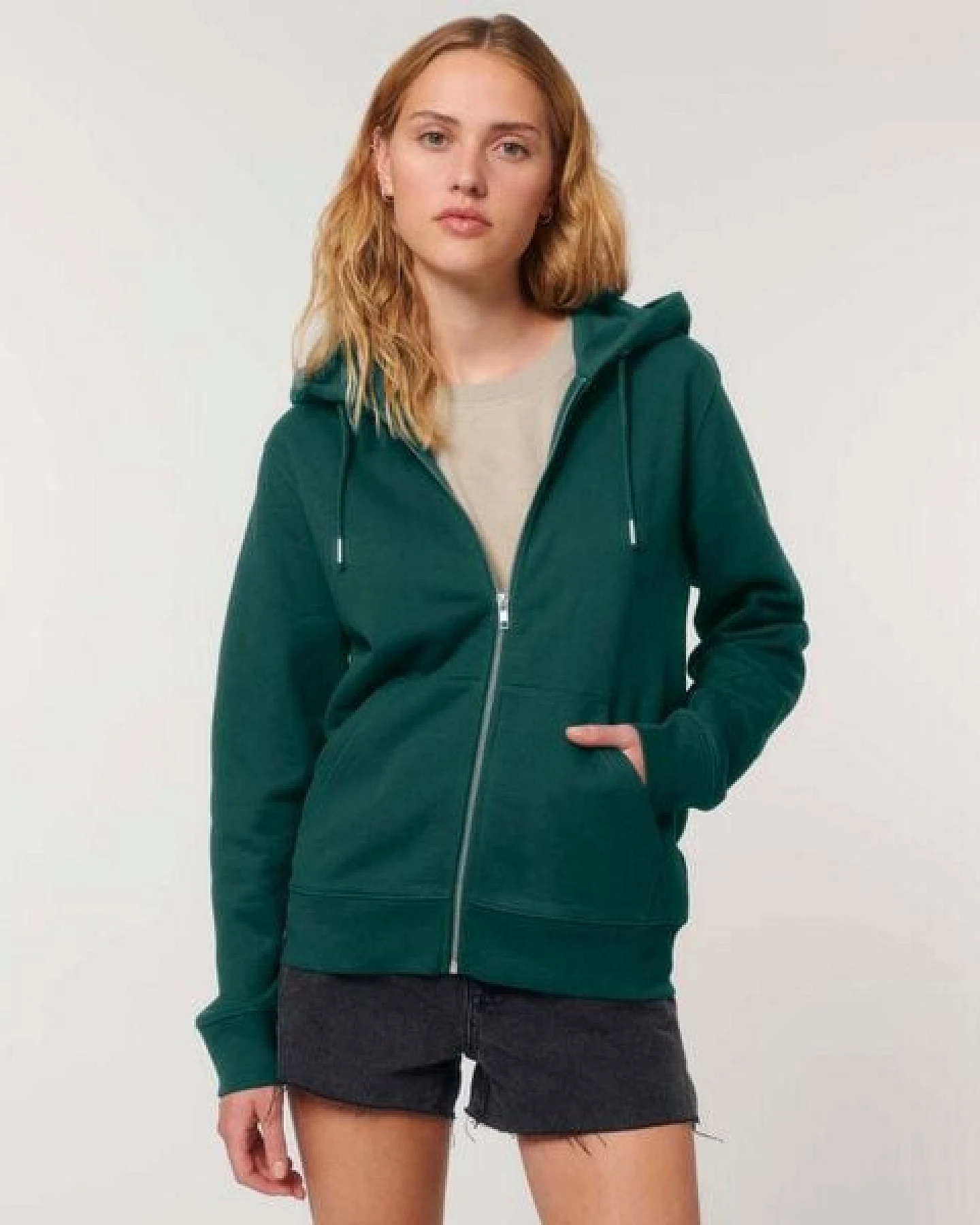 GARY MASH Zipjacke mit Kapuze, Unisex aus Biobaumwolle – Ansicht 4