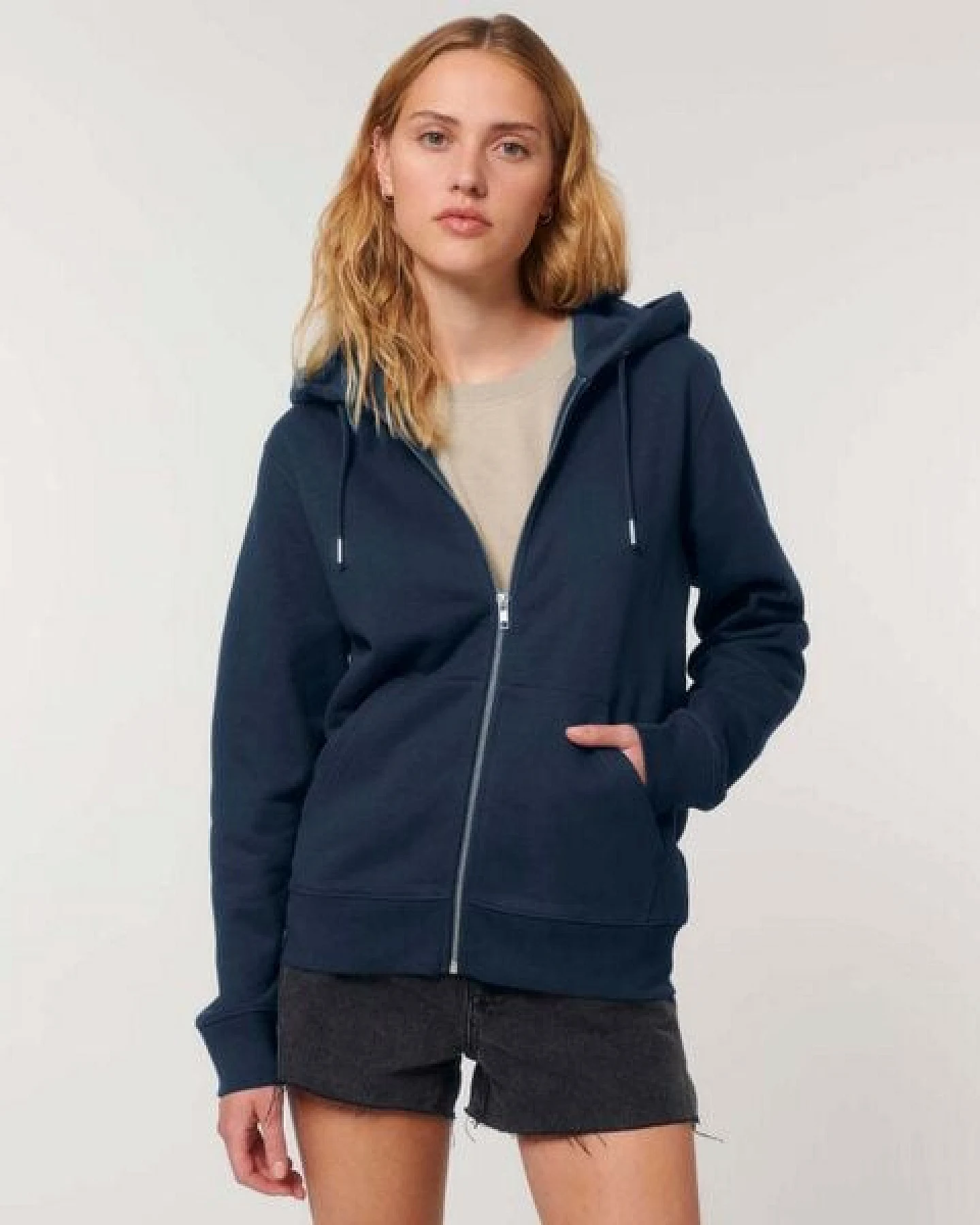 GARY MASH Zipjacke mit Kapuze, Unisex aus Biobaumwolle – Ansicht 4
