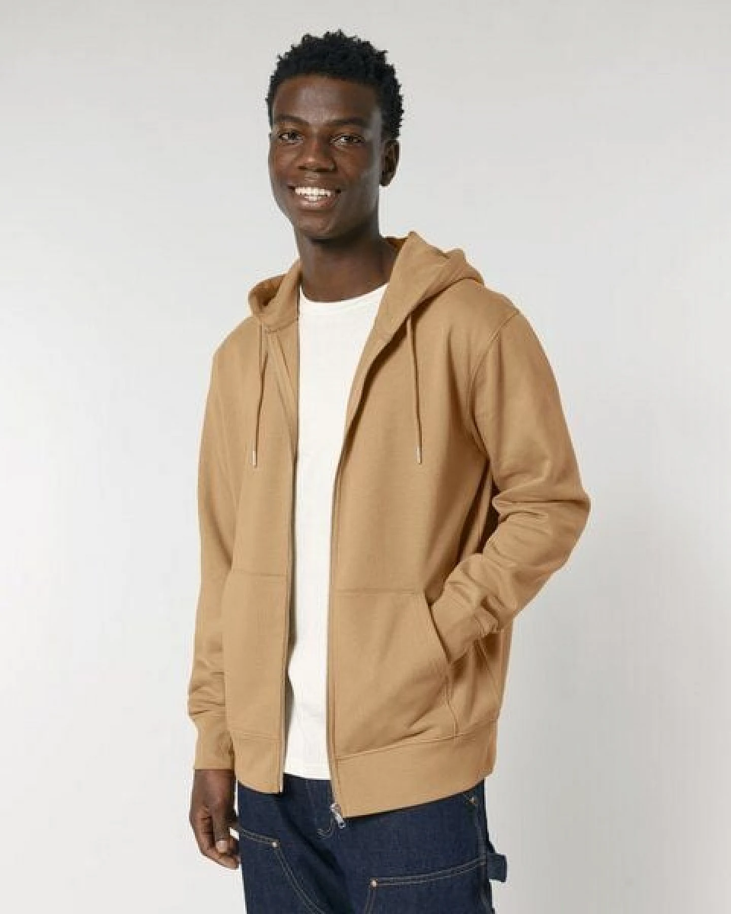 GARY MASH Zipjacke mit Kapuze, Unisex aus Biobaumwolle – Ansicht 3