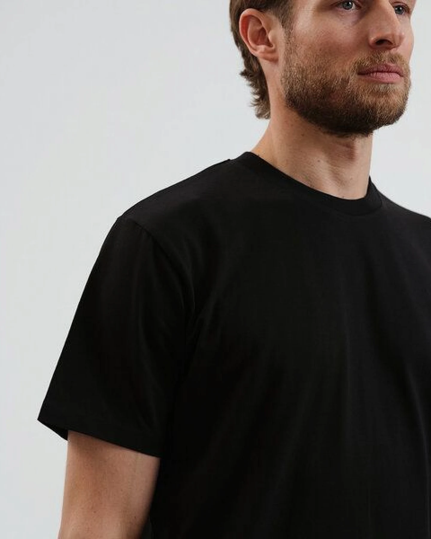 GARY MASH Herren Basic T-Shirt aus Biobaumwolle – Ansicht 2