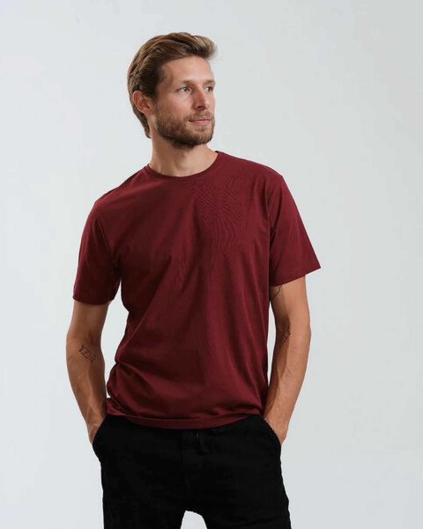 GARY MASH Herren Basic T-Shirt aus Biobaumwolle – Ansicht 3