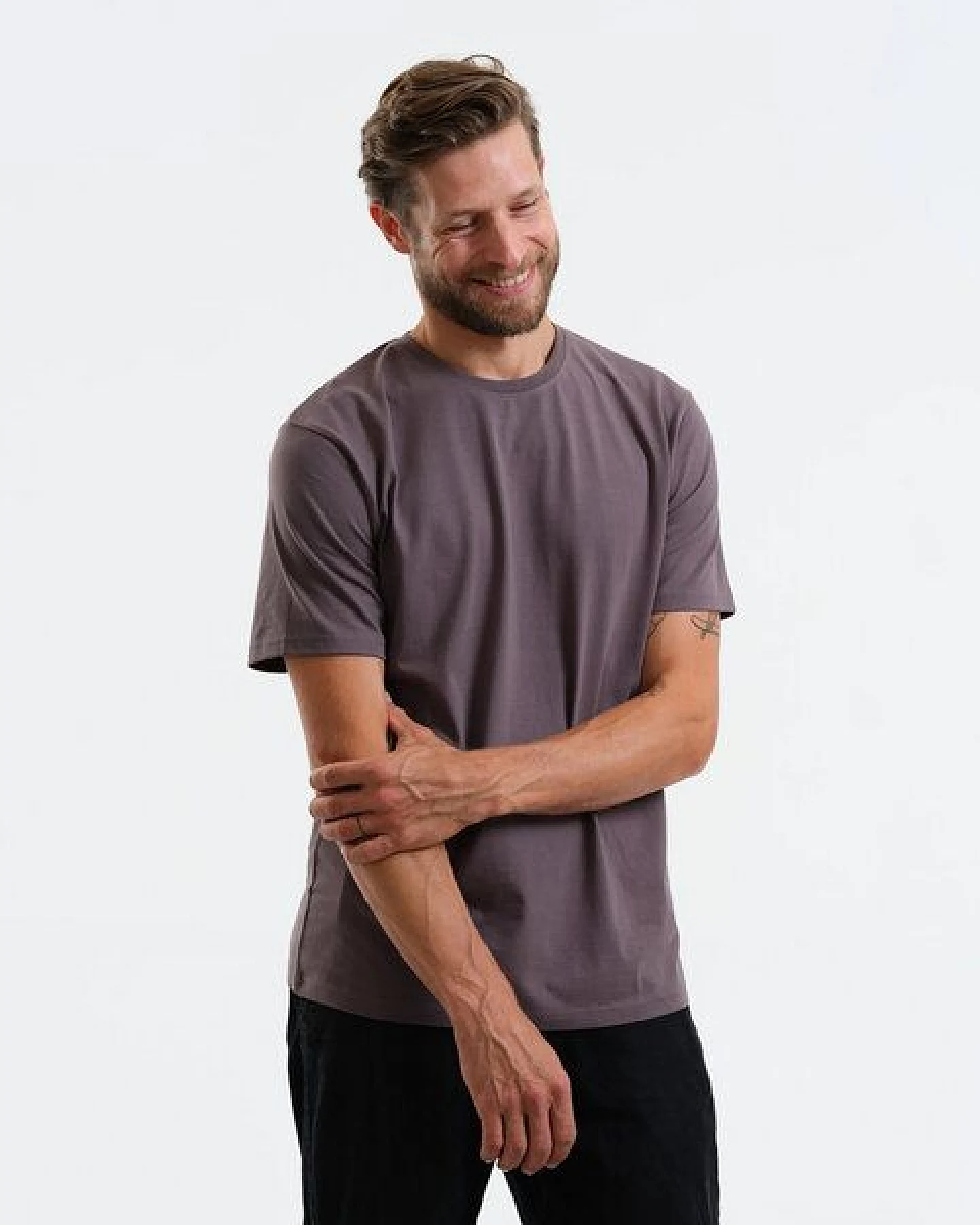 GARY MASH Herren Basic T-Shirt aus Biobaumwolle – Ansicht 2