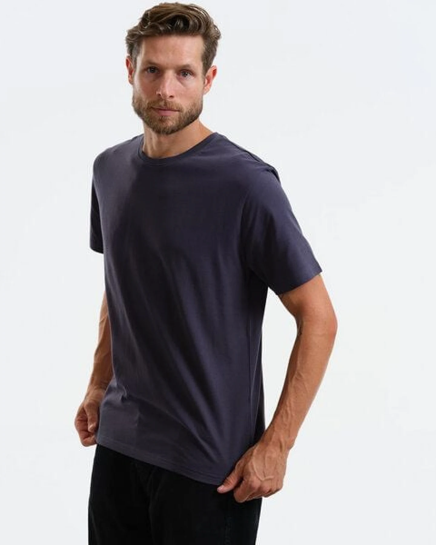 GARY MASH Herren Basic T-Shirt aus Biobaumwolle – Ansicht 3