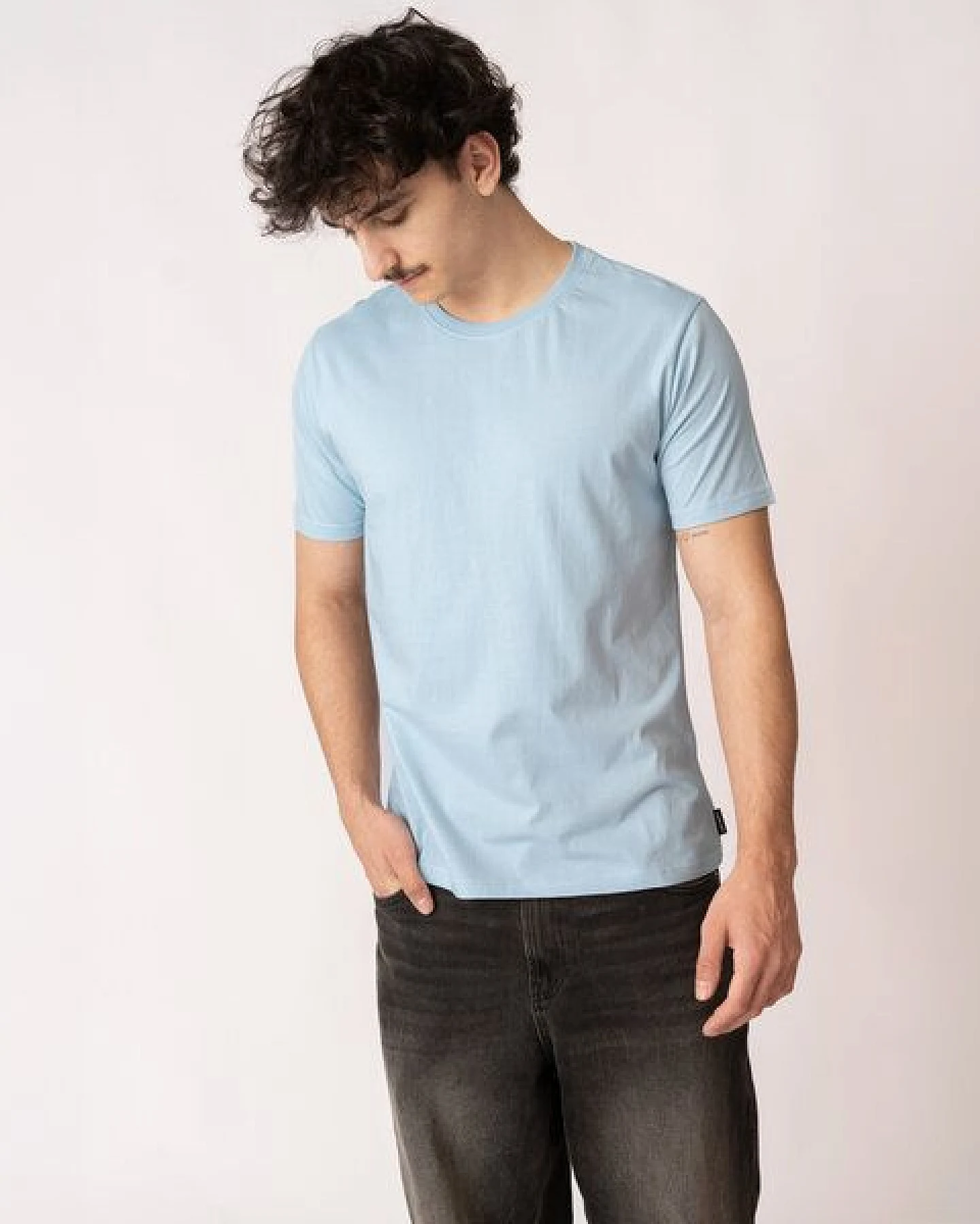 GARY MASH Herren Basic T-Shirt aus Biobaumwolle – Ansicht 3