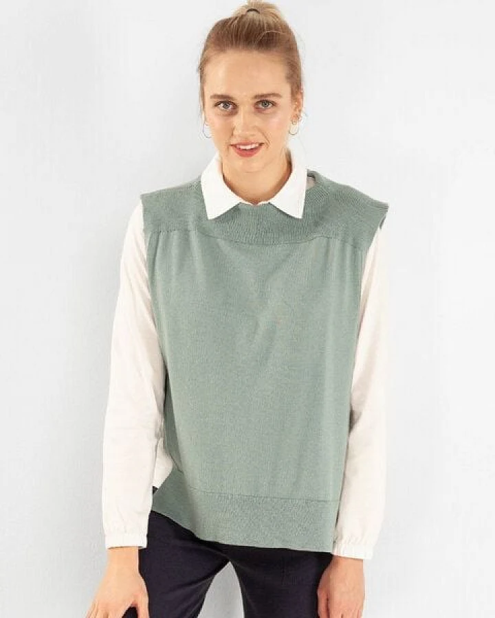 Alma & Lovis Cape aus Bio-Baumwoll-/Woll-Mix