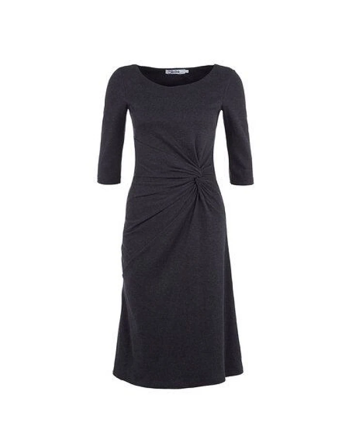 Skrabak Jerseykleid Gitte Knotendesign grau oder schwarz