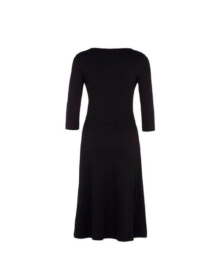 Skrabak Jerseykleid Marlene Wickeloptik schwarz