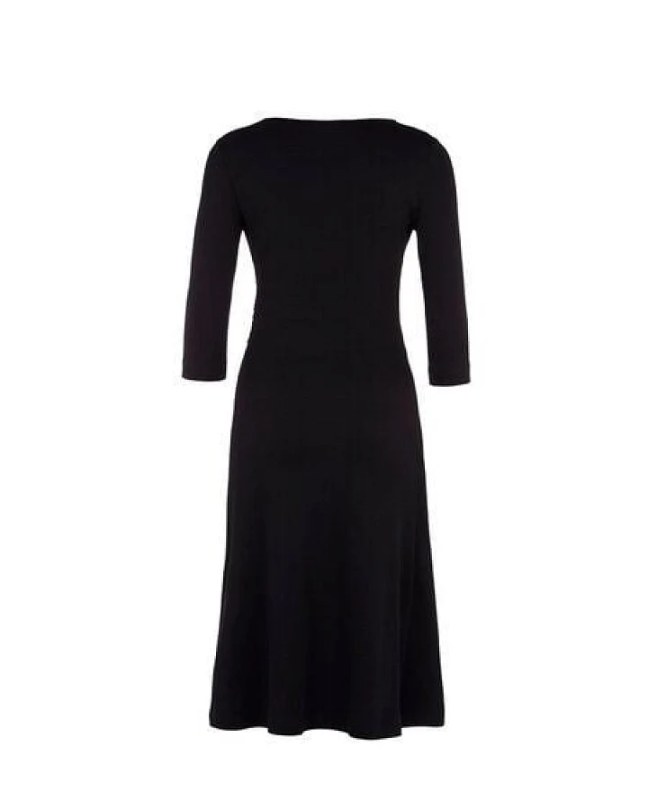 Skrabak Jerseykleid Marlene Wickeloptik schwarz