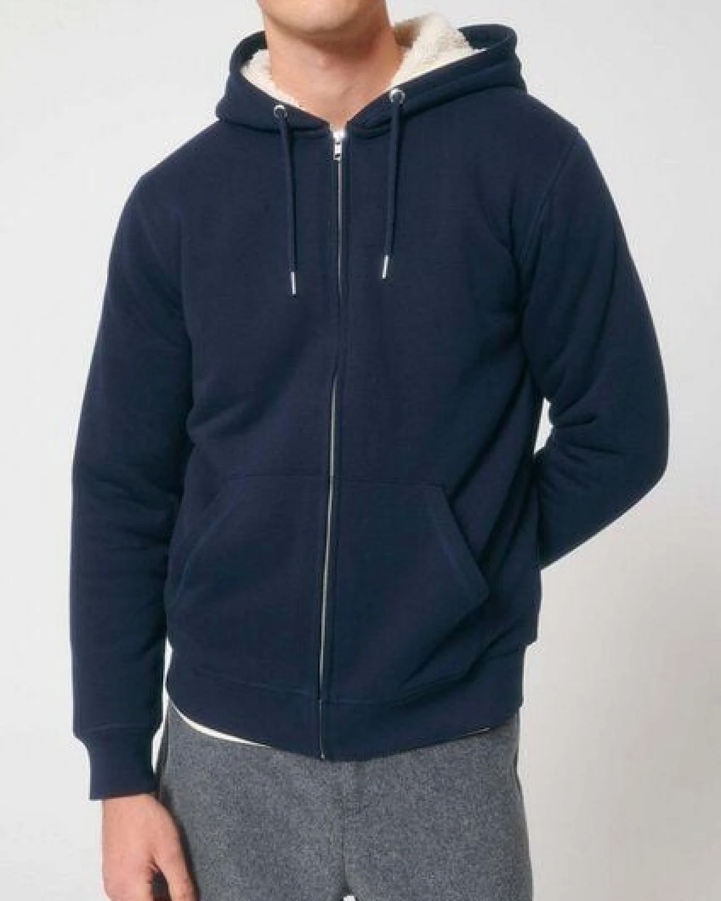 Voll gefütterte Unisex Sweatjacke "Heat Up" von Human Family – Ansicht 3
