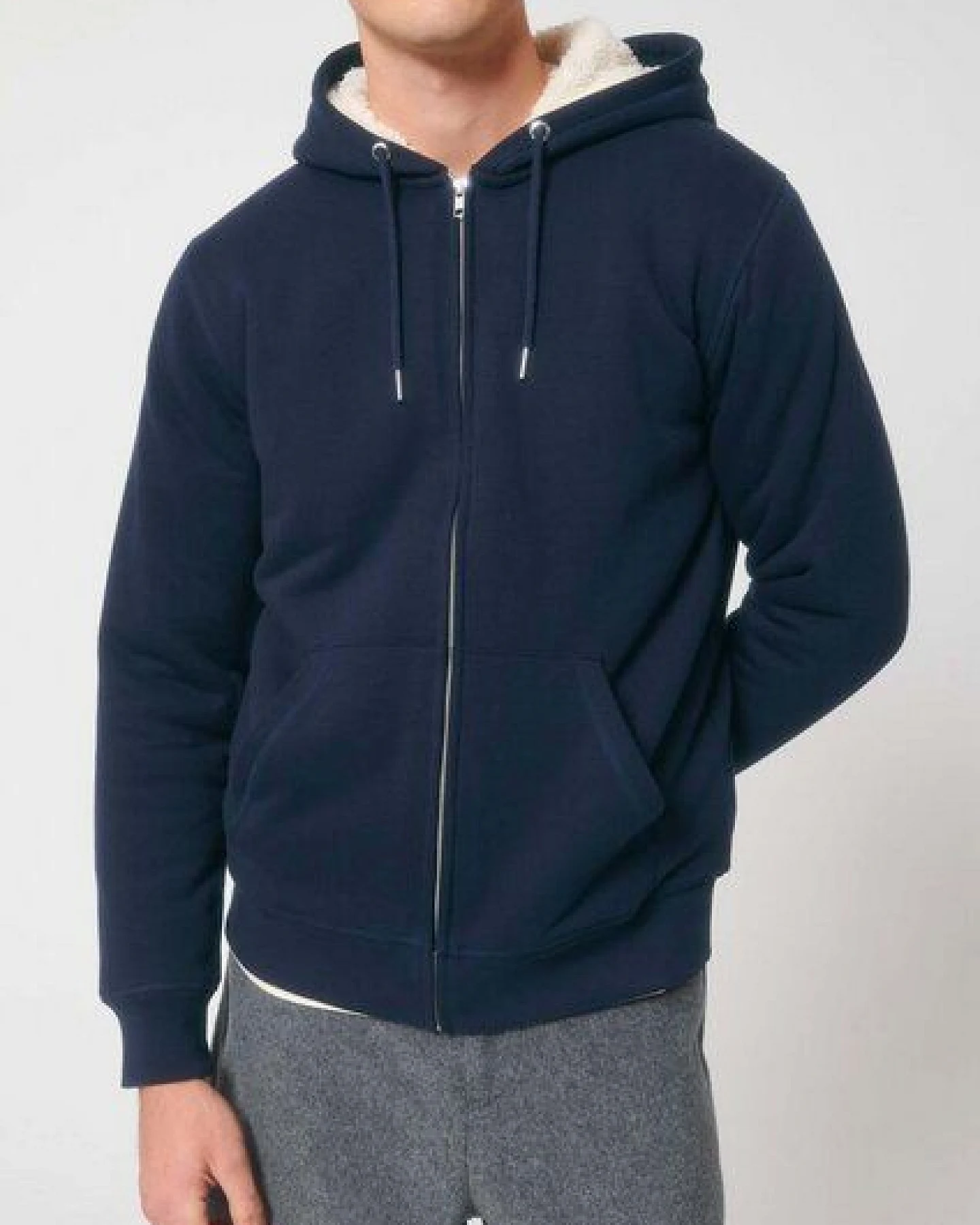 Voll gefütterte Unisex Sweatjacke "Heat Up" von Human Family – Ansicht 3