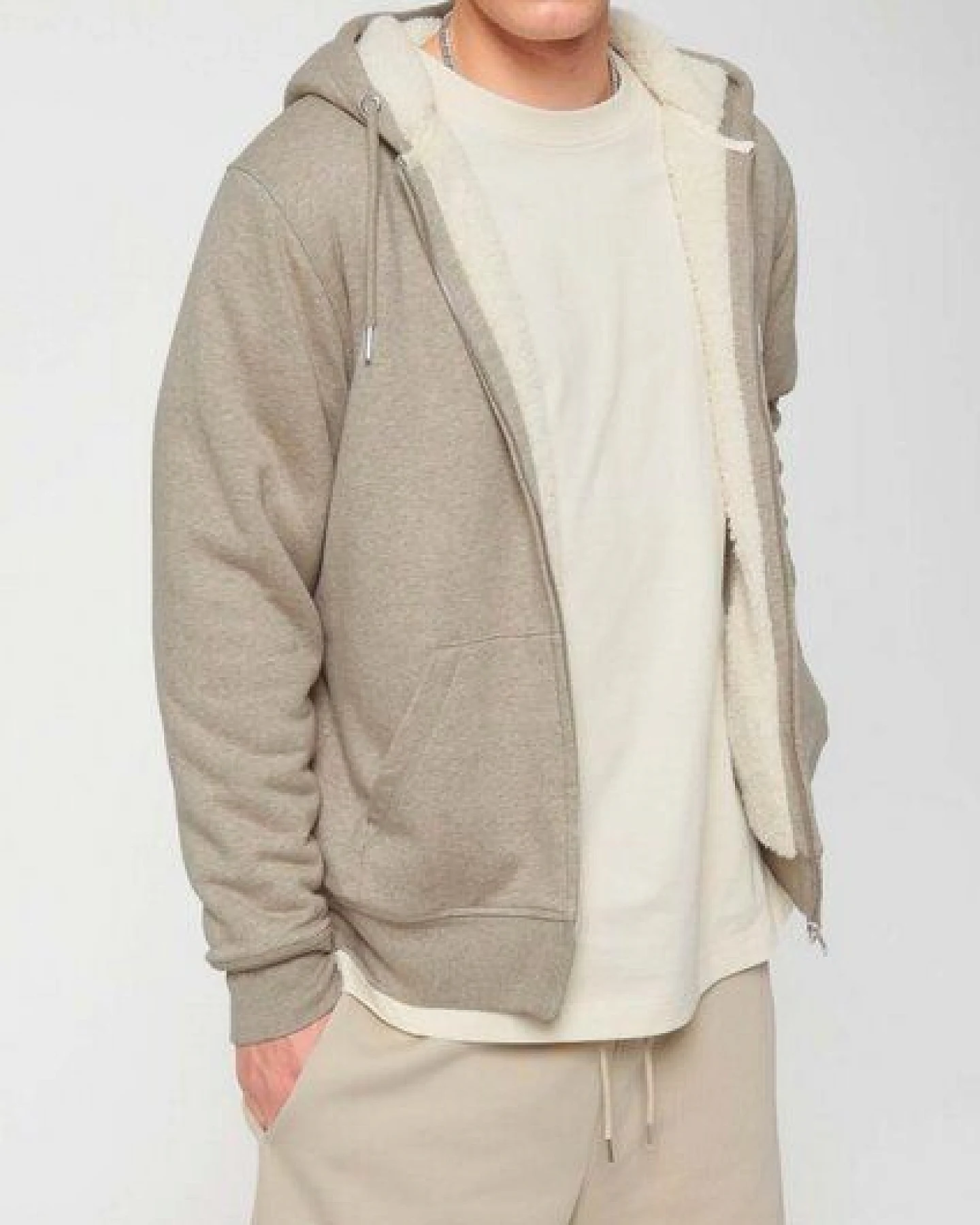 Voll gefütterte Unisex Sweatjacke "Heat Up" von Human Family – Ansicht 4