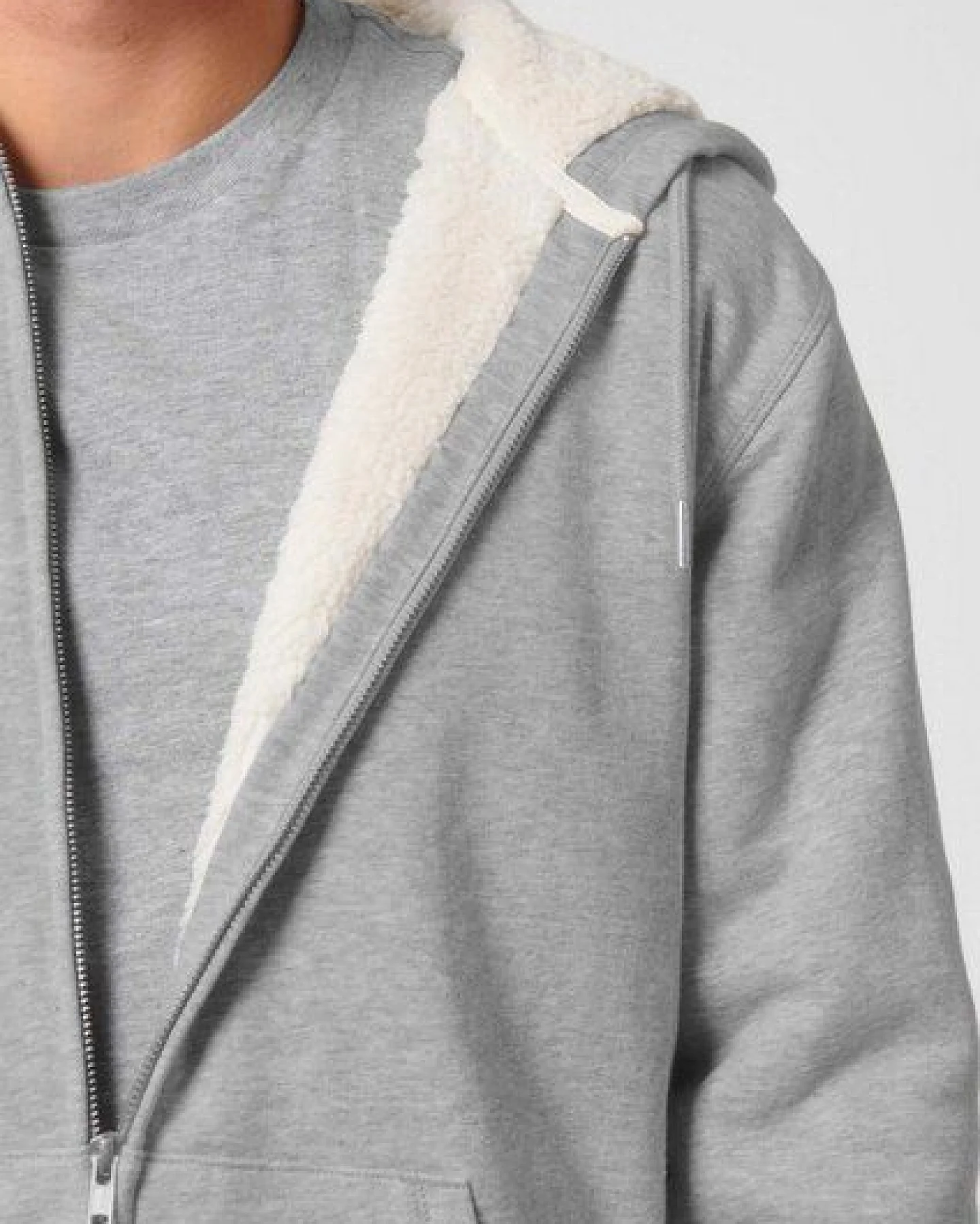 Voll gefütterte Unisex Sweatjacke "Heat Up" von Human Family – Ansicht 2