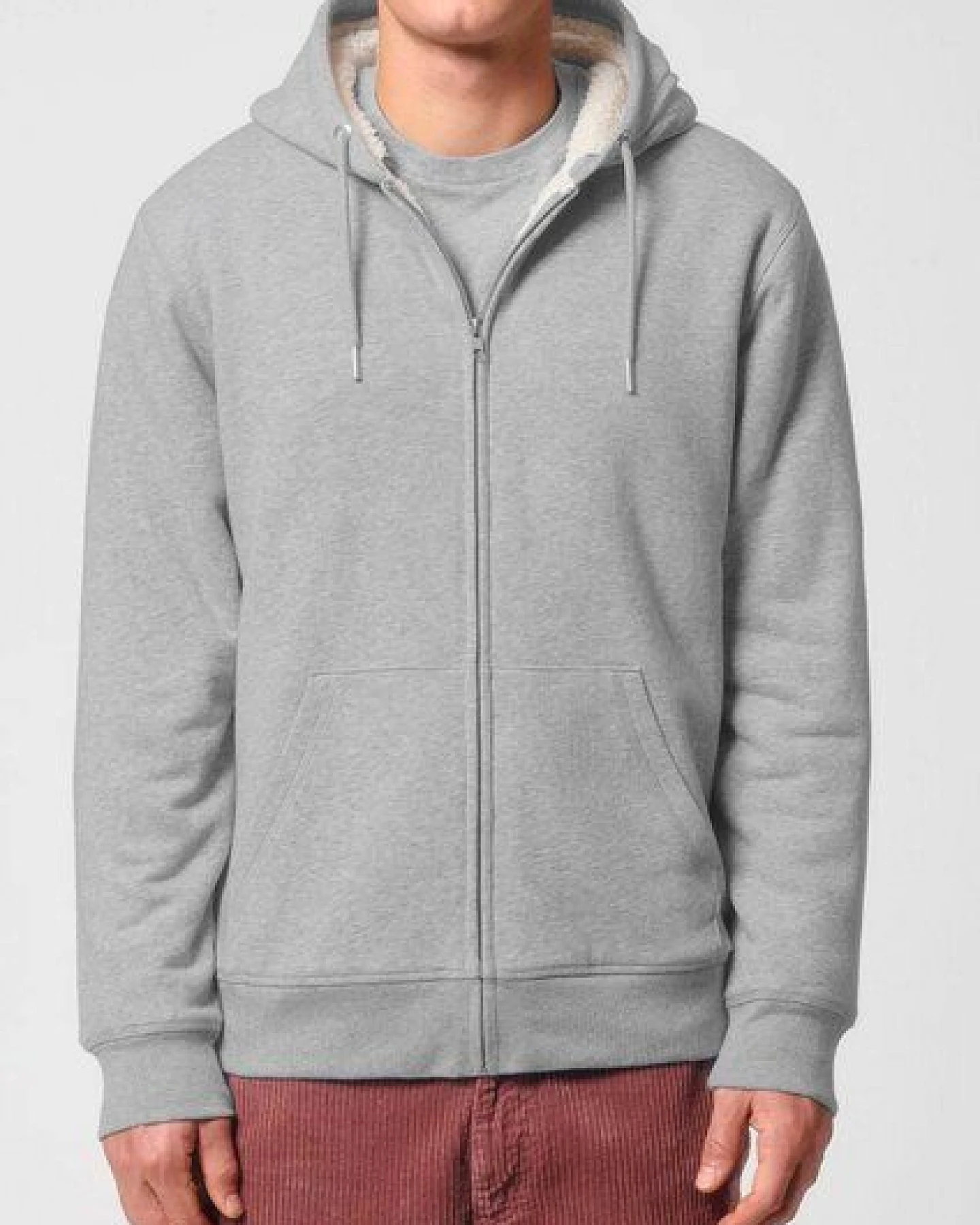Voll gefütterte Unisex Sweatjacke "Heat Up" von Human Family – Ansicht 4