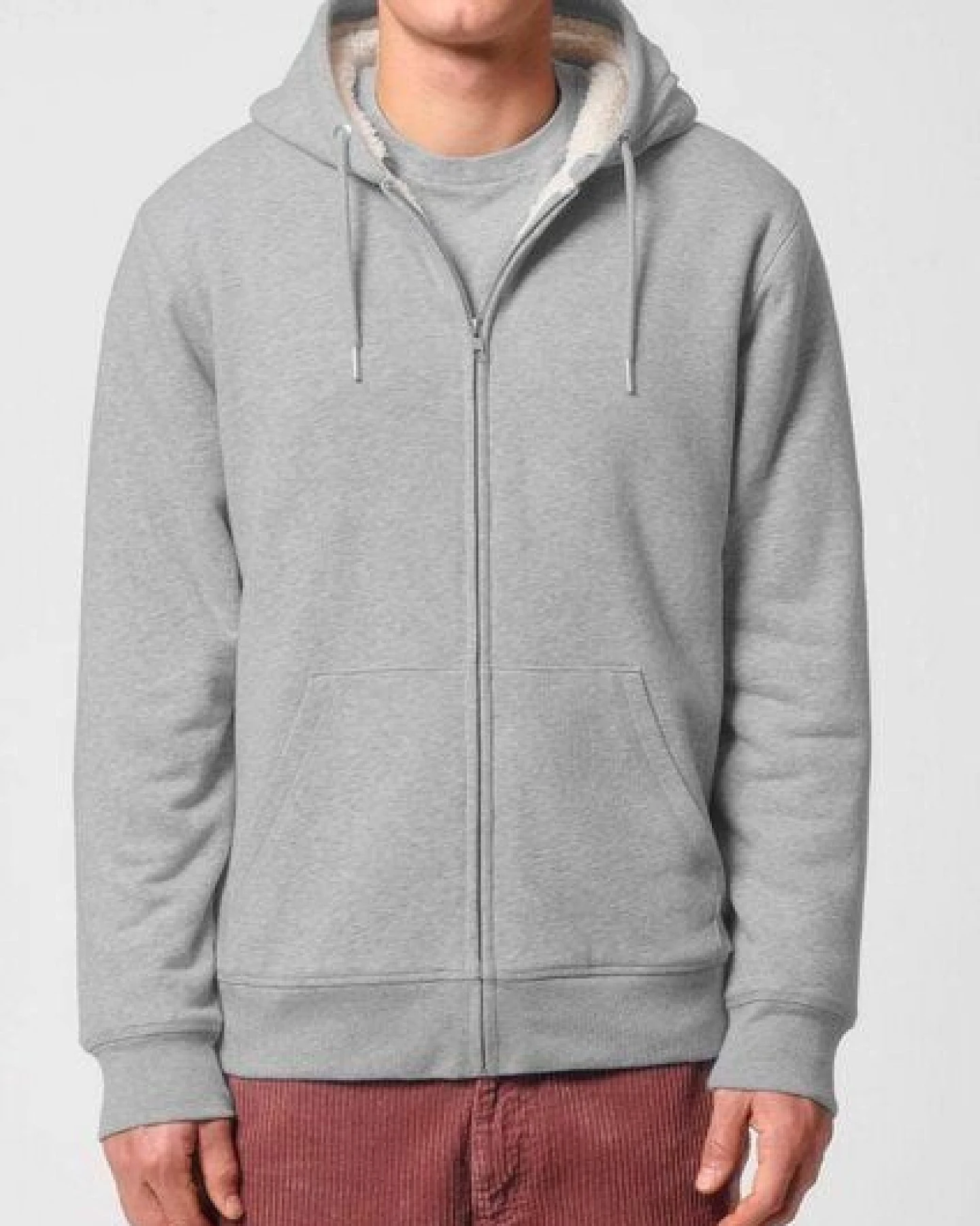 Voll gefütterte Unisex Sweatjacke "Heat Up" von Human Family – Ansicht 4
