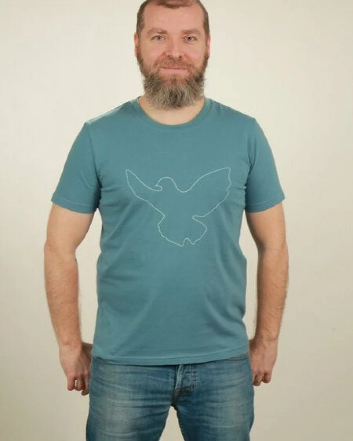 NATIVE SOULS T-Shirt Herren - Dove - light blue