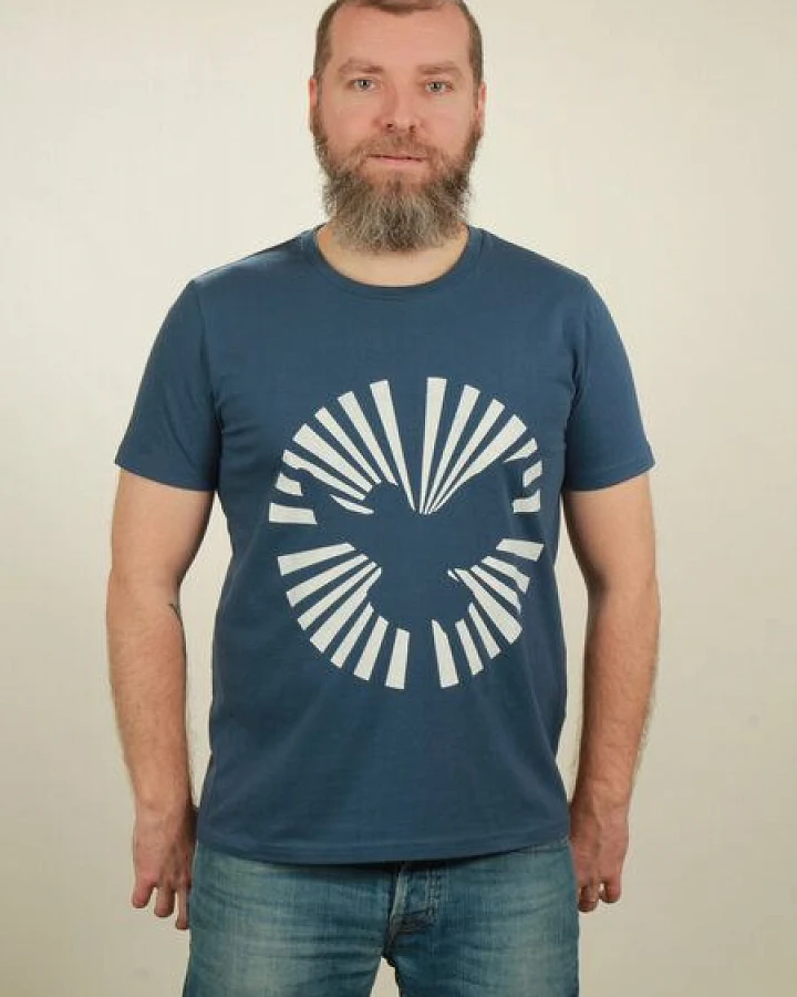 NATIVE SOULS T-Shirt Herren - Dove Sun - dark blue