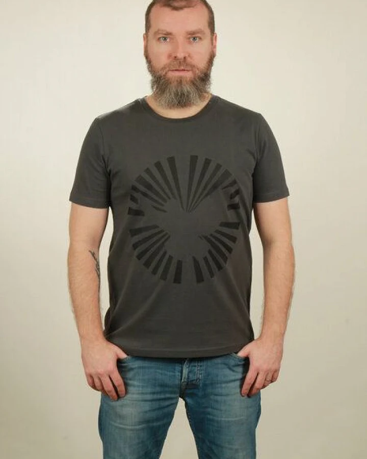 NATIVE SOULS T-Shirt Herren - Dove Sun - dark grey