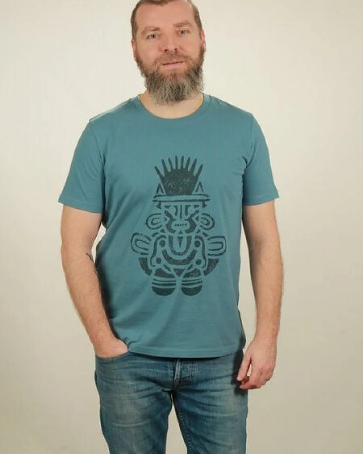 NATIVE SOULS T-Shirt Herren - Inka - light blue