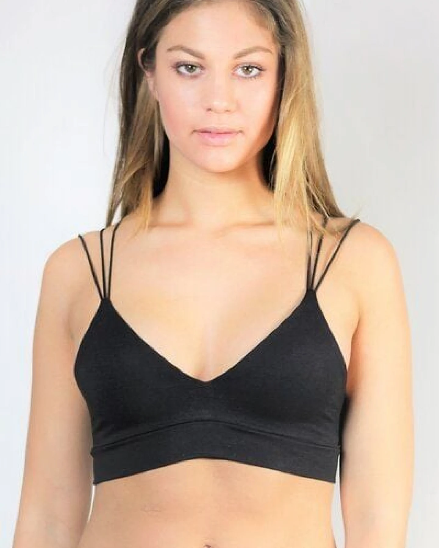 Frija Omina Bio Bralette `Sona` dunkel – Ansicht 2