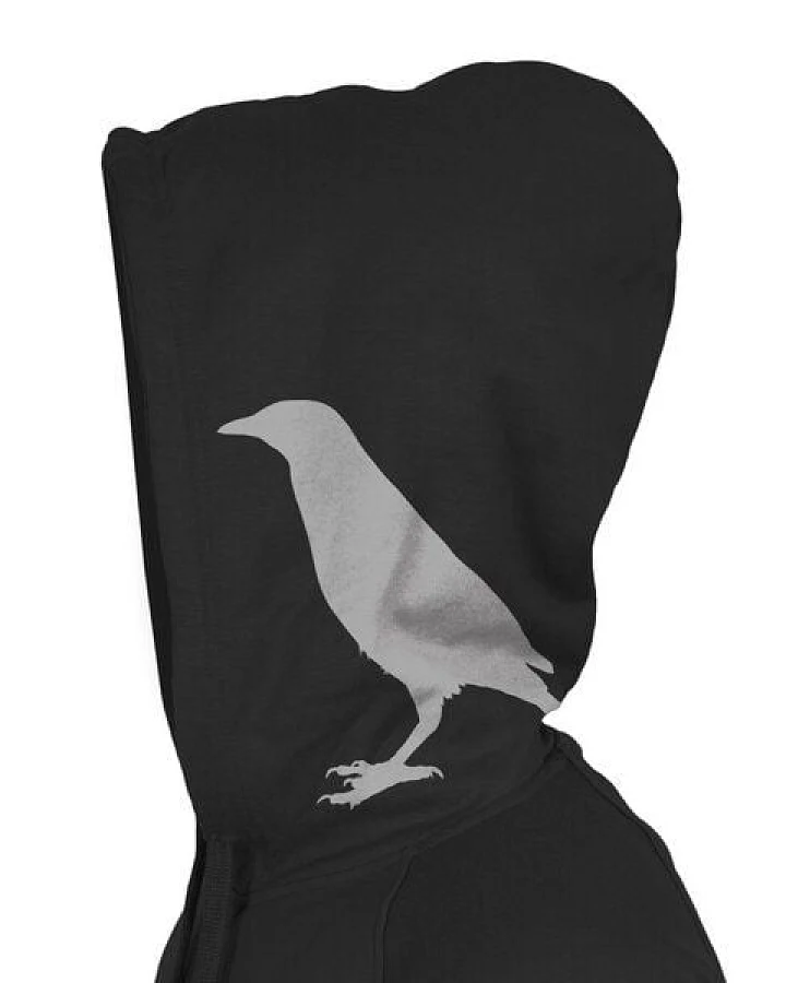 HANDGEDRUCKT "der Rabenflüsterer" Frauen Zip Hoody