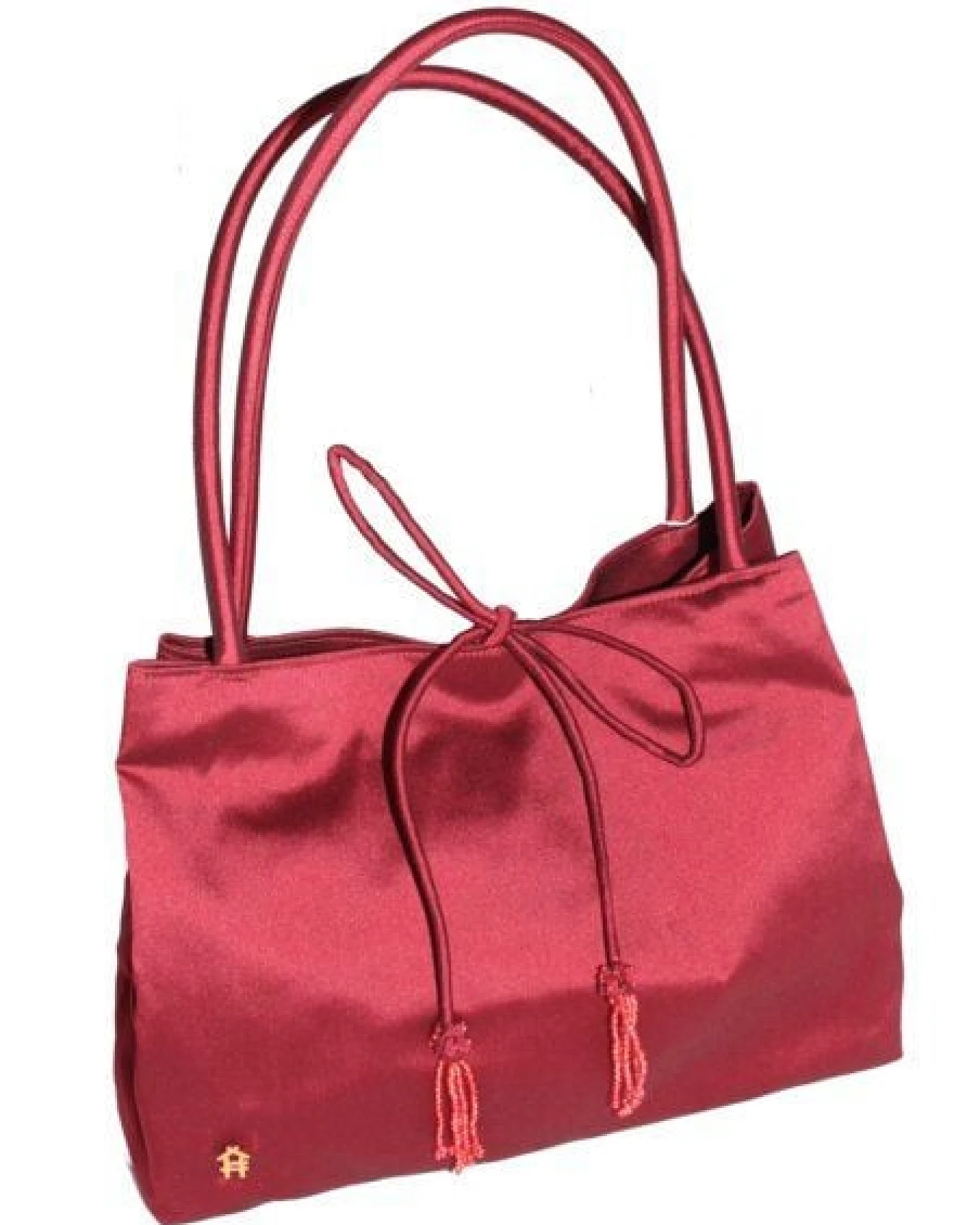 Schönes aus Indochina Handtasche mit Quasten aus Seide – Ansicht 2
