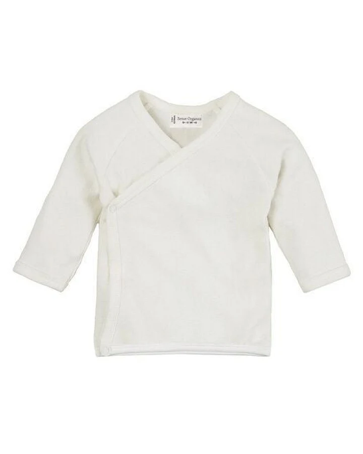 sense-organics Baby Langarmshirt VICTORIA aus Bio-Baumwolle weiß