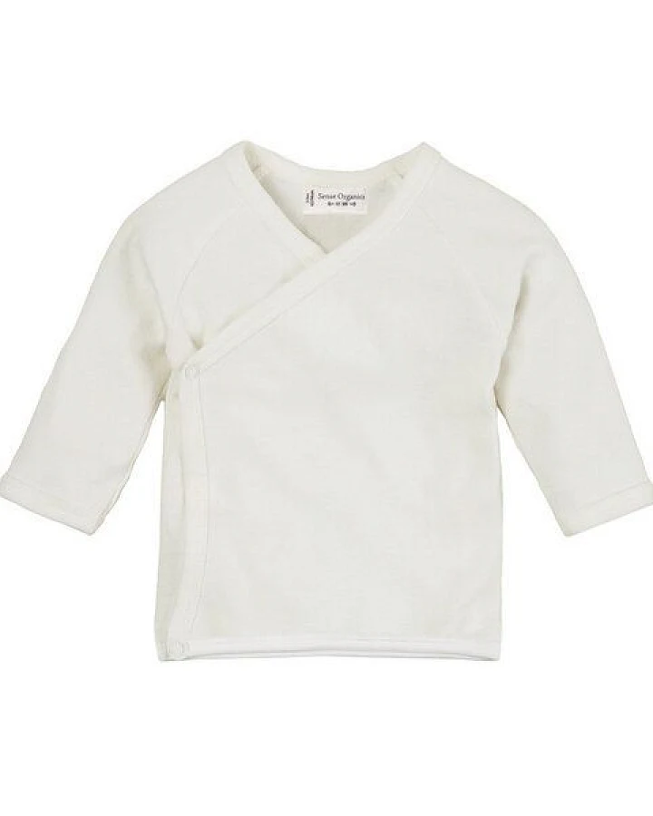 sense-organics Baby Langarmshirt VICTORIA aus Bio-Baumwolle weiß