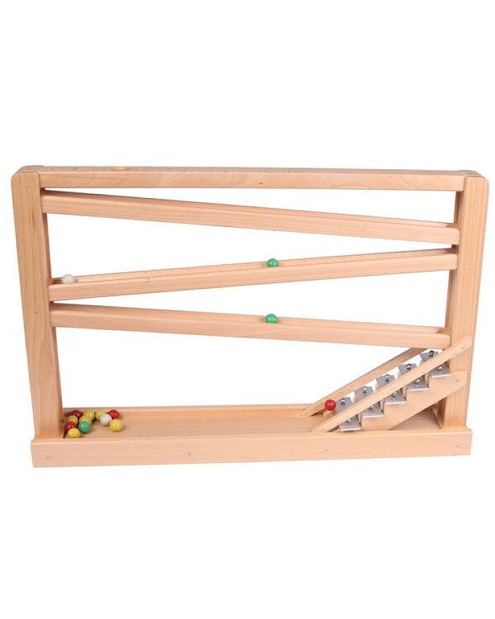 Beck Holzspielzeug Kugelbahn mit Glockenspiel