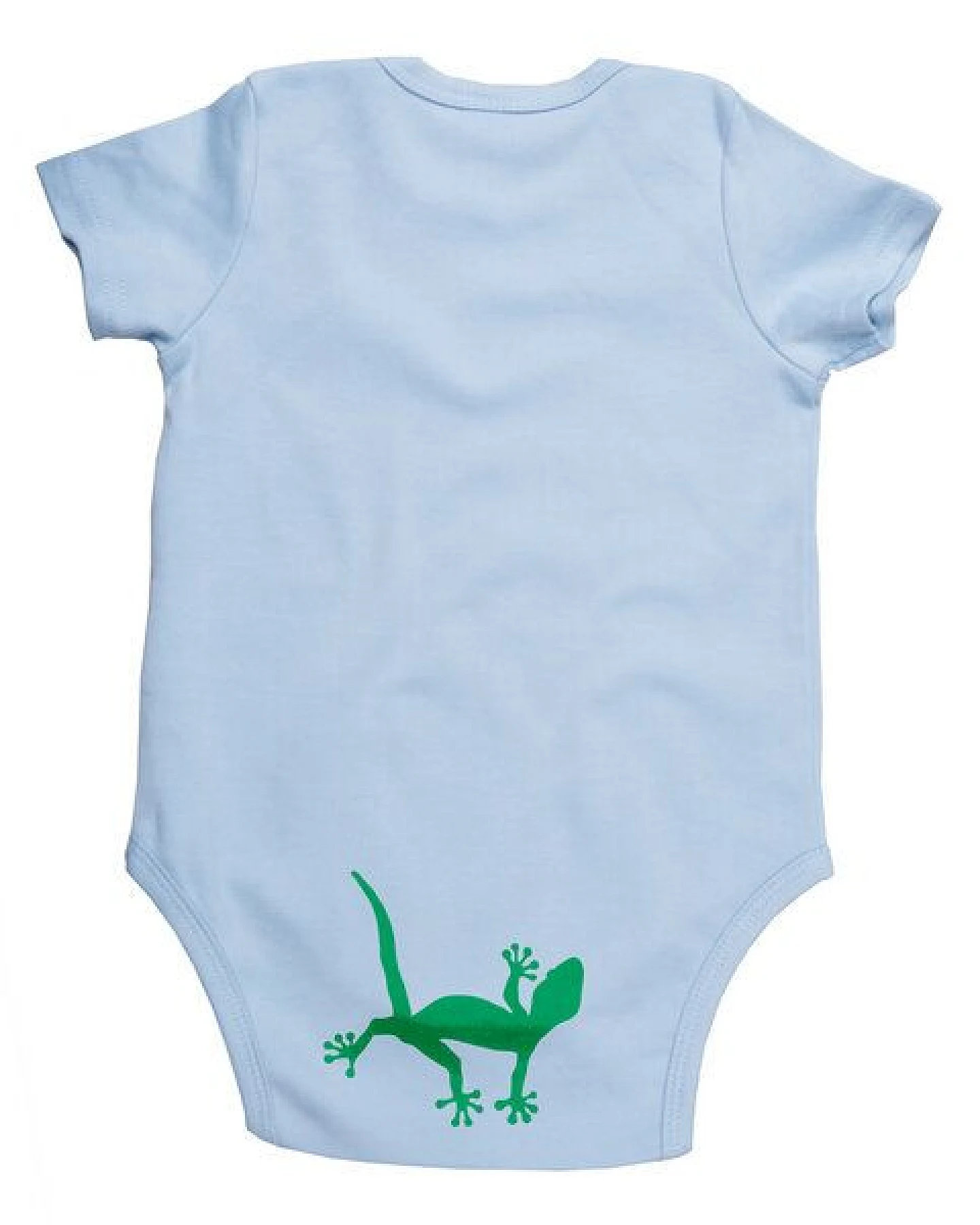 HANDGEDRUCKT "2 Geckos" Baby Body – Ansicht 2