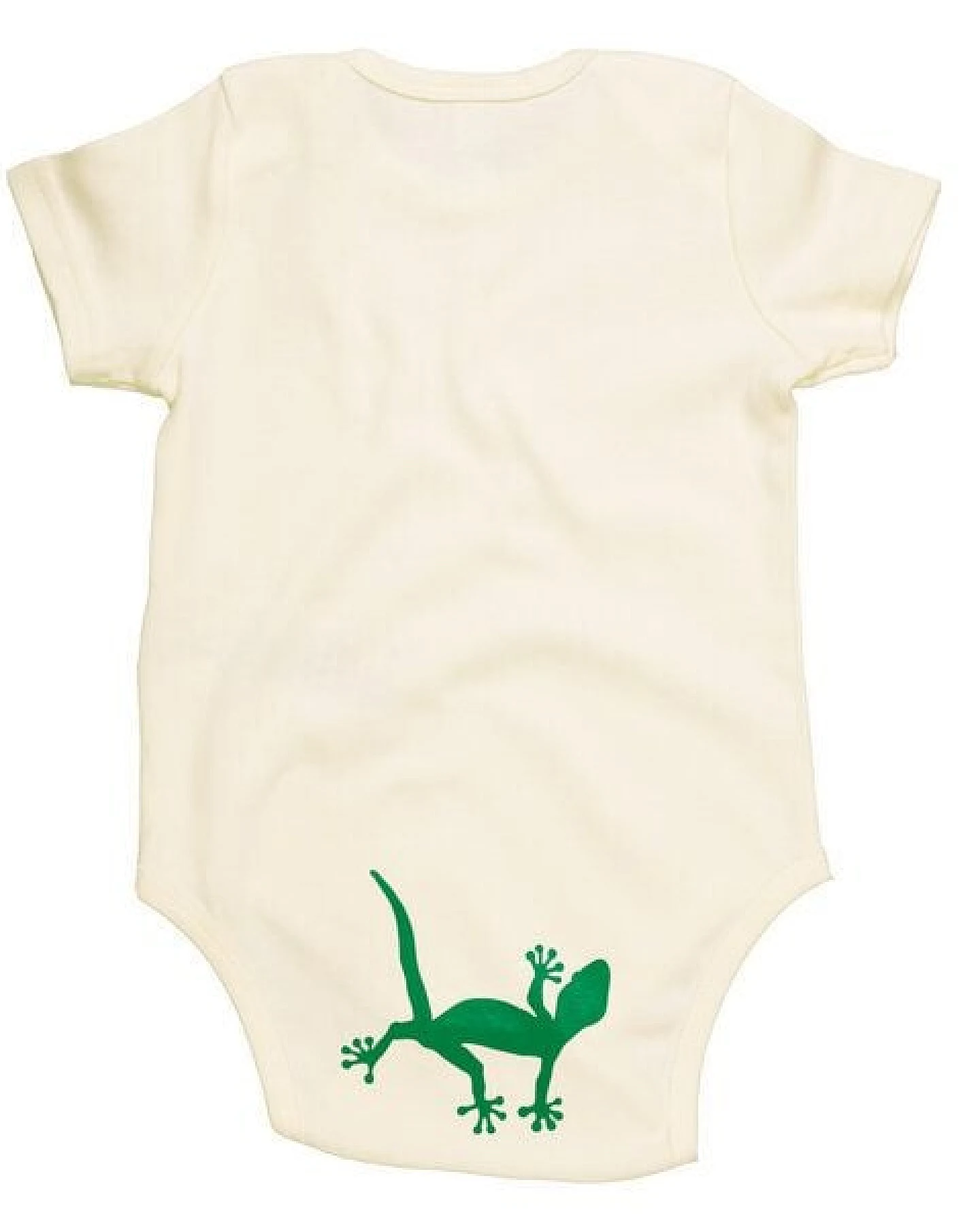 HANDGEDRUCKT "2 Geckos" Baby Body – Ansicht 2