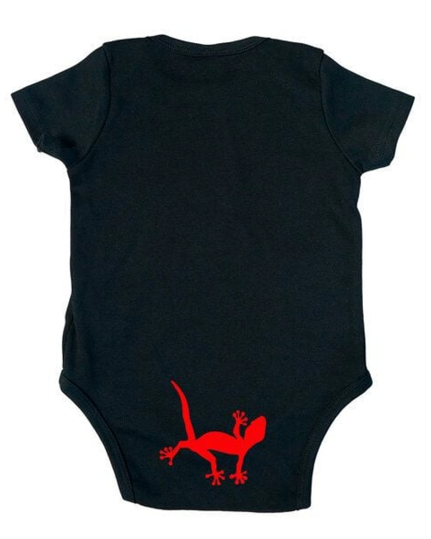 HANDGEDRUCKT "2 Geckos" Baby Body – Ansicht 2