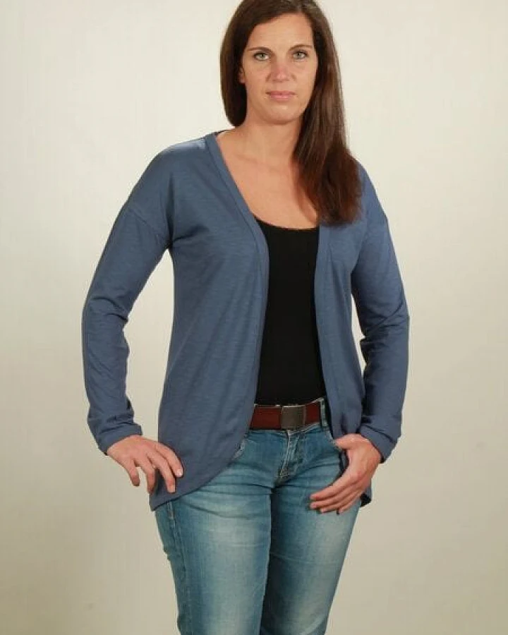NATIVE SOULS Slub Cardigan Damen - dark blue