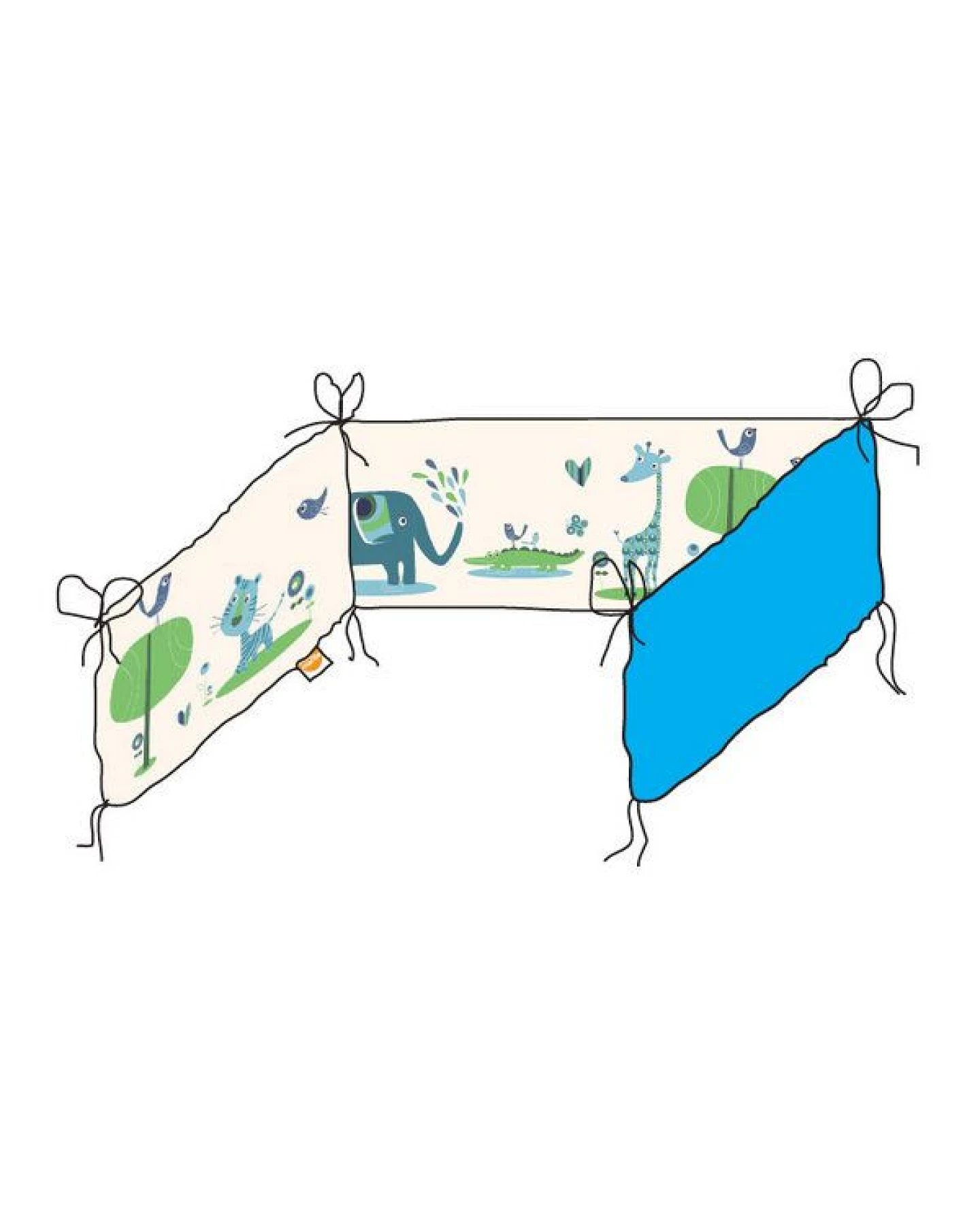 Millemarille Extra stabiles & sicheres kleines Bettnest für skandinavische Babybetten ( IKEA) I 60x60x60cm – Ansicht 3