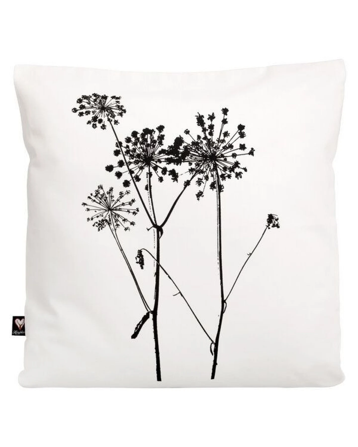 Hirschkind Bio-Kissenbezug 'Schierling' weiß 40x40cm – Ansicht 2