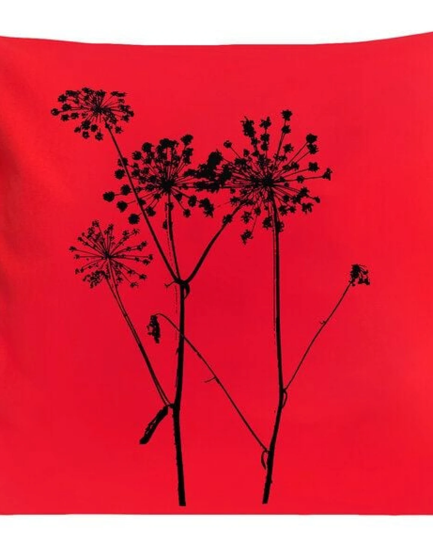 Hirschkind Bio-Kissenbezug 'Schierling' rot 40x40cm – Ansicht 3