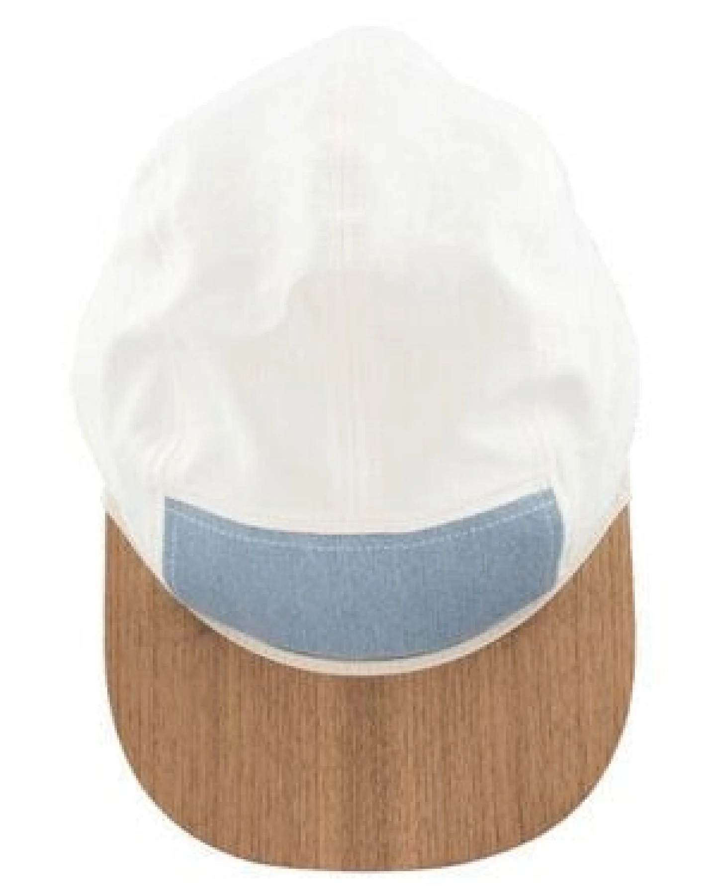 Lou-i Jeans-Cap mit edlem Holzschild - Made in Germany - Denim Snapback – Ansicht 4