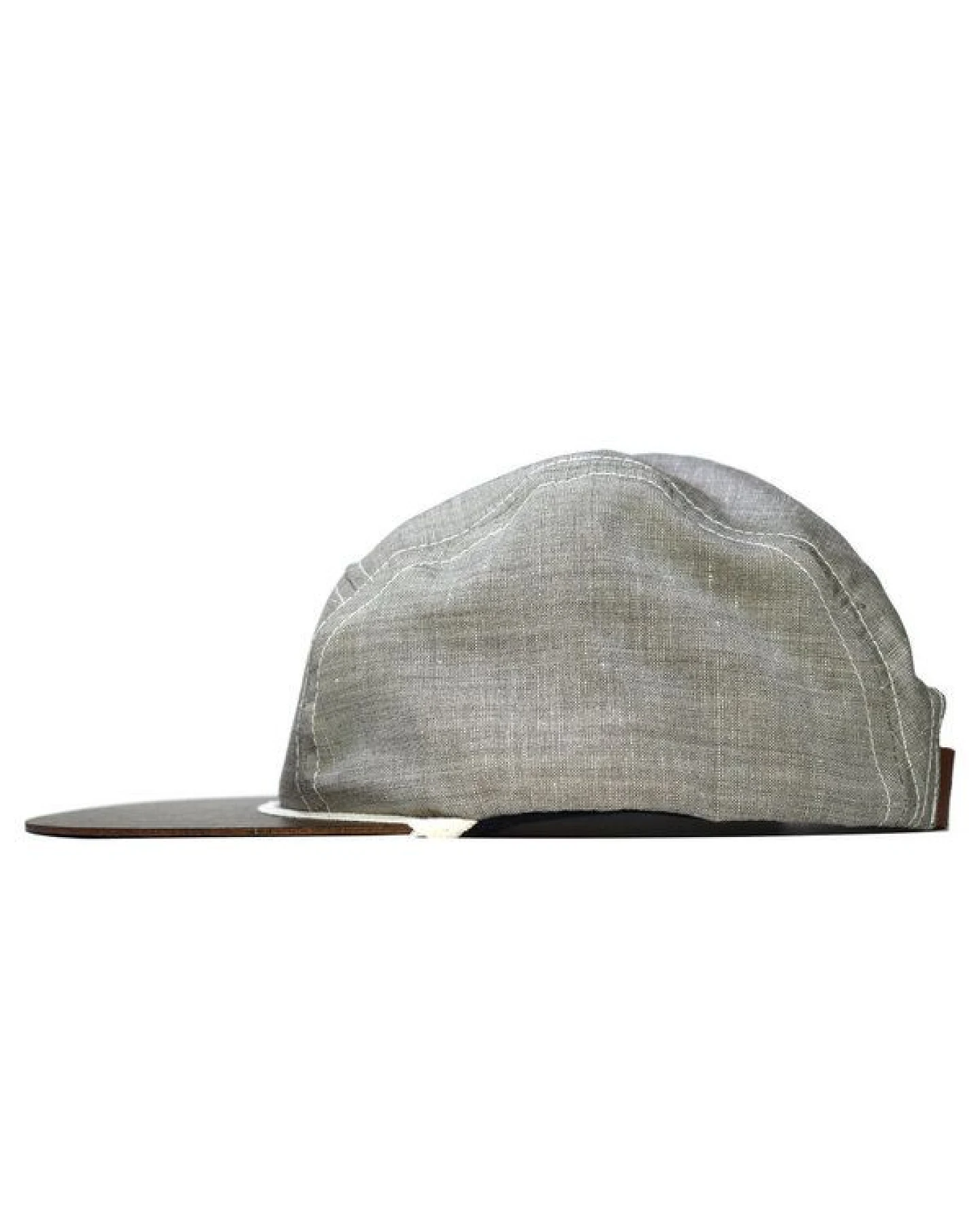 Lou-i Cap grau mit edlem Holzschild - Made in Germany - Sehr leicht & bequem – Ansicht 2