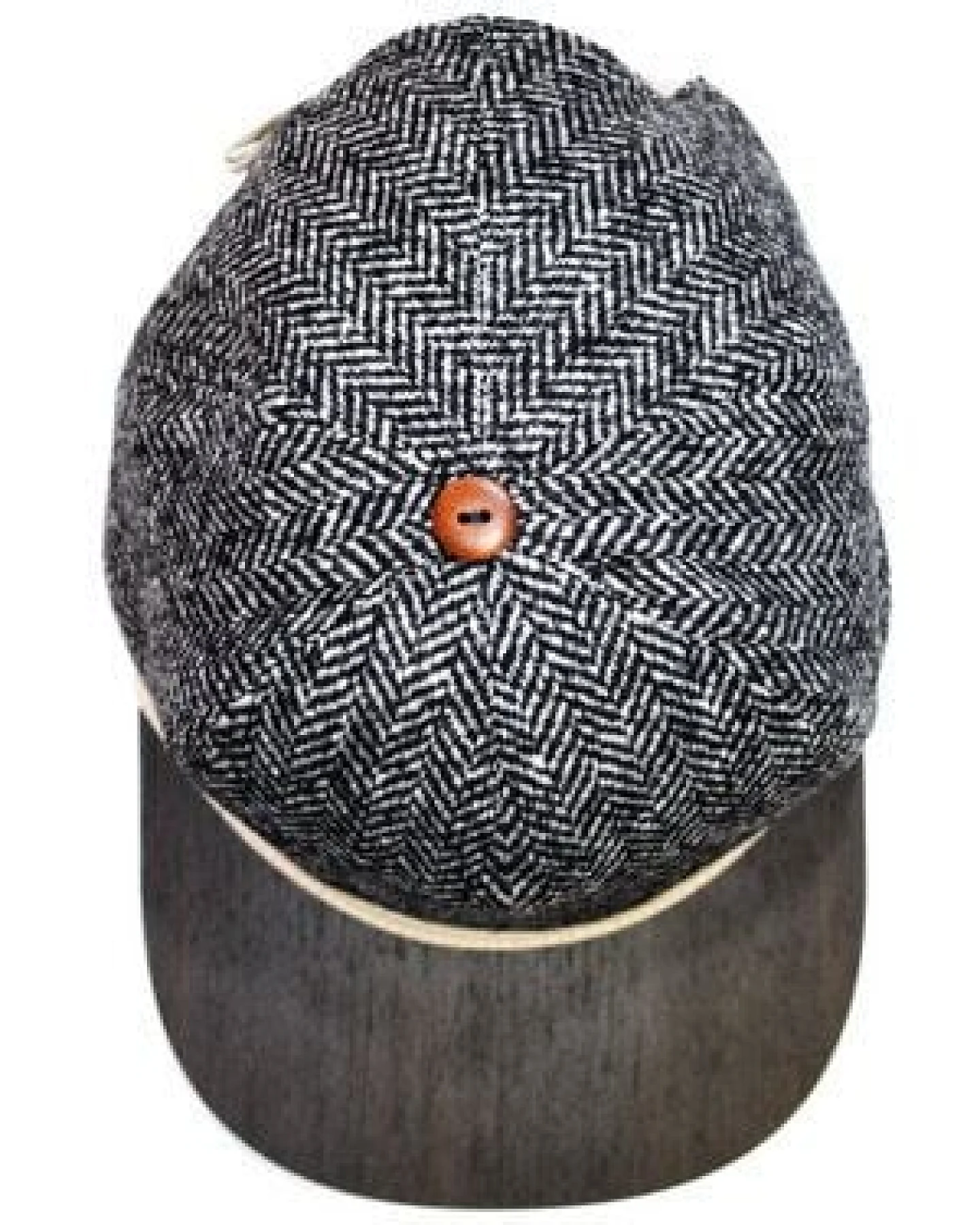 Lou-i Tweed Cap mit edlem Holzschild Made in Germany - Sehr bequeme Wintercap – Ansicht 4