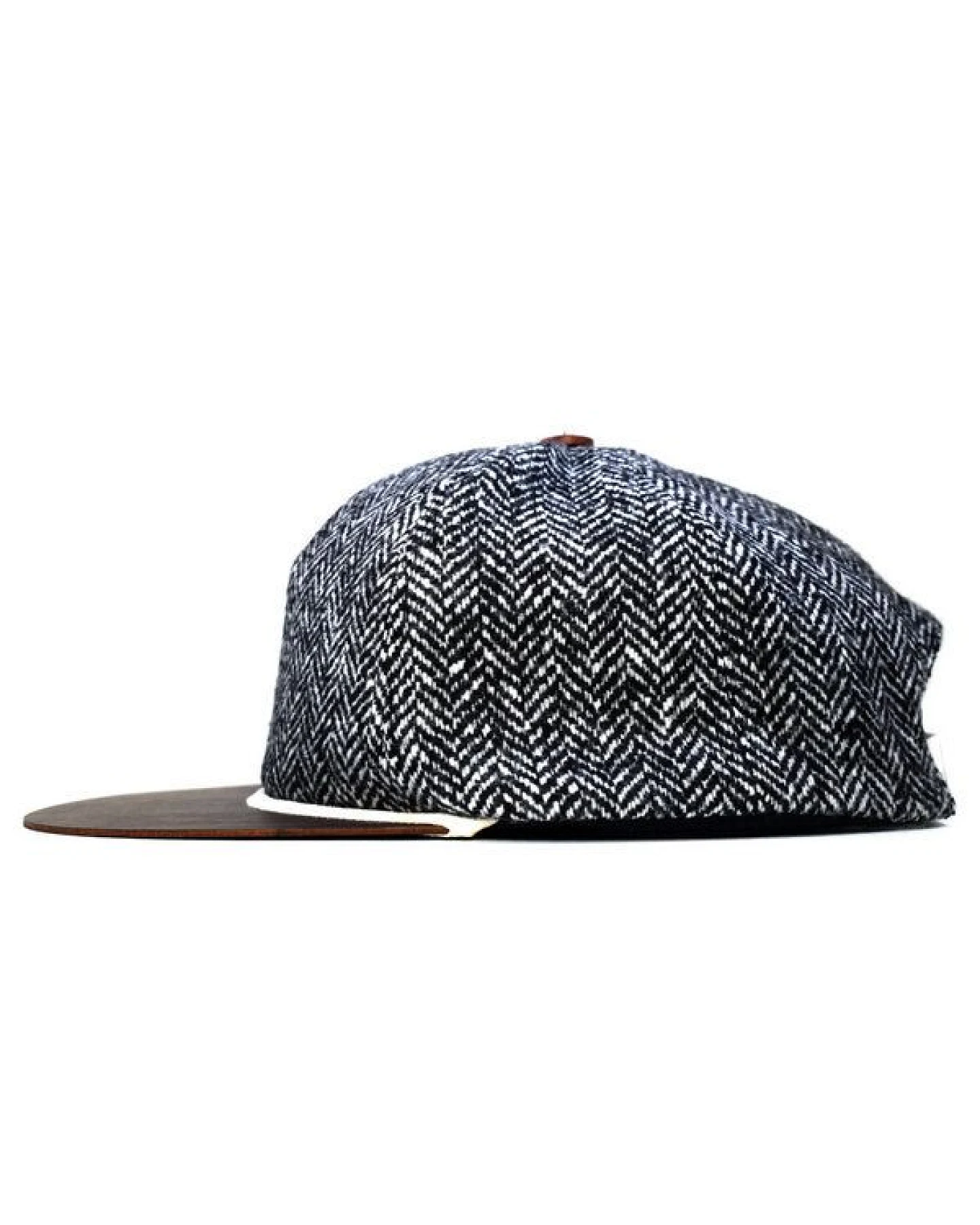 Lou-i Tweed Cap mit edlem Holzschild Made in Germany - Sehr bequeme Wintercap – Ansicht 3