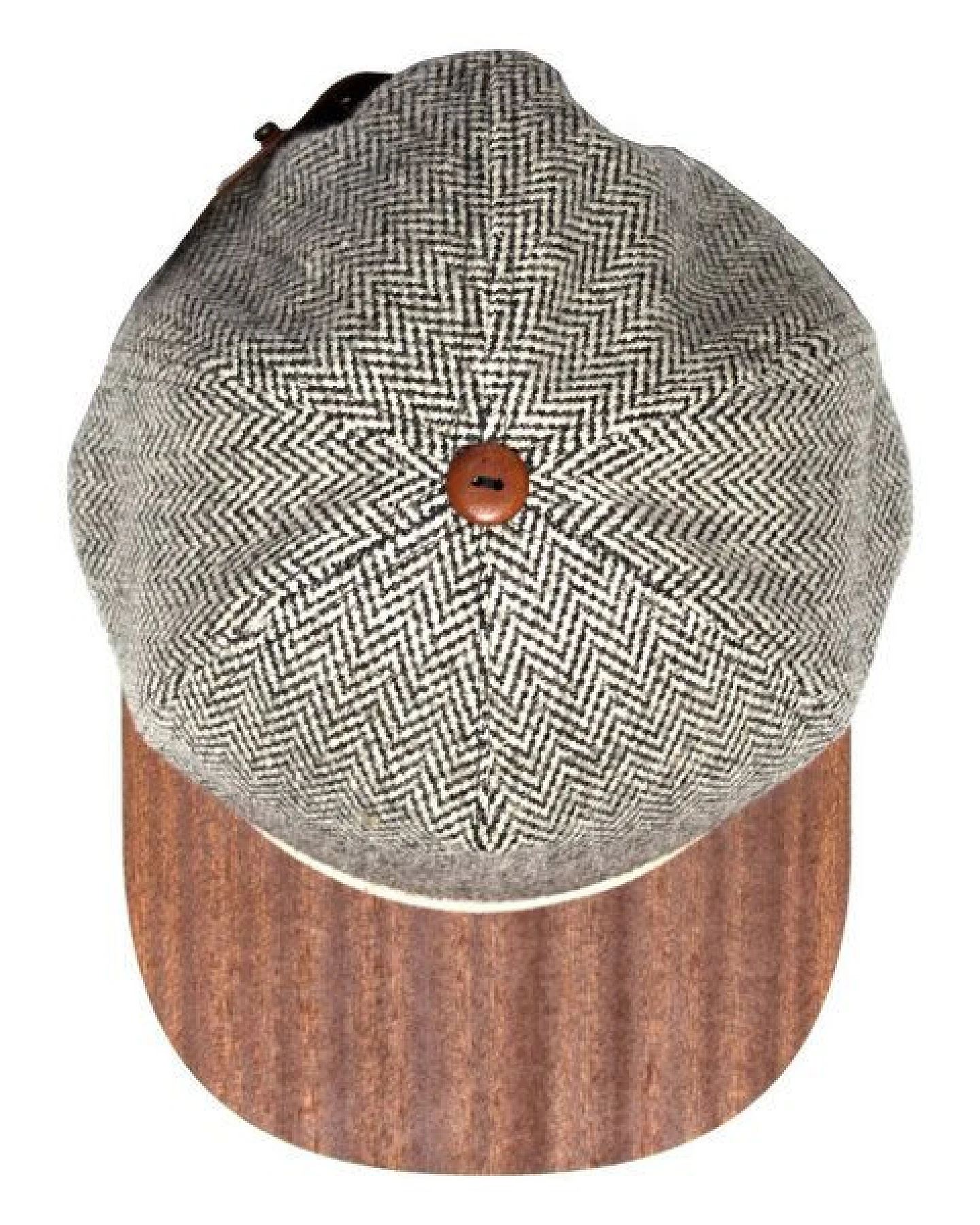 Lou-i Tweed Cap mit edlem Holzschild Made in Germany - Sehr bequeme Wintercap – Ansicht 4