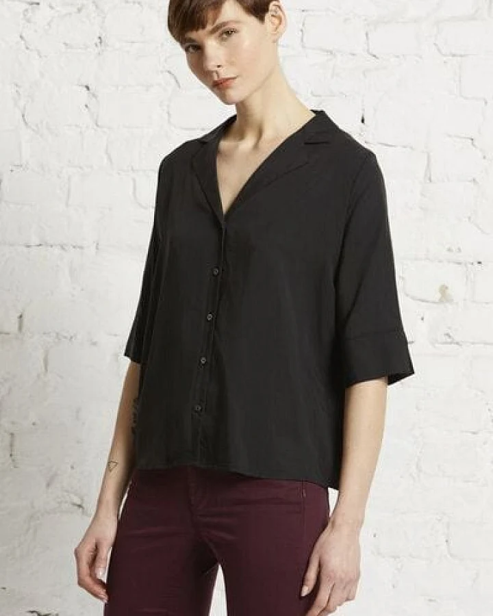 Wunderwerk Damen Bluse aus Tencel "Revers blouse TENCEL"