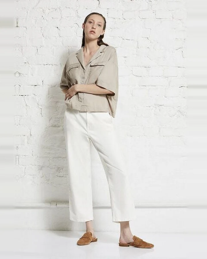 Wunderwerk Damen Bluse aus Tencel "Utility revers blouse TENCEL"