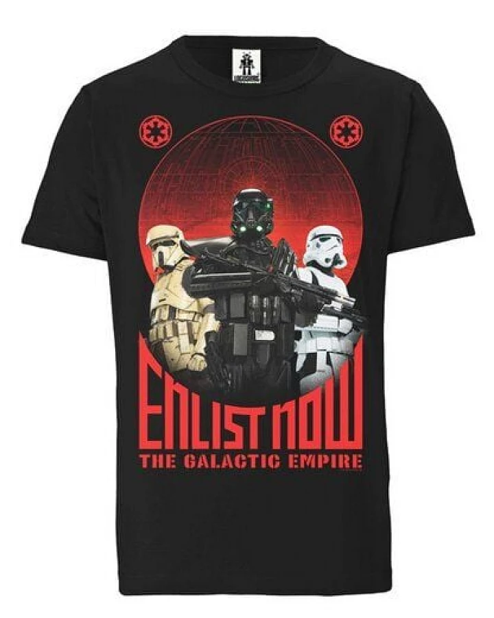LOGOSH!RT LOGOSHIRT - Star Wars - Dart Vader - Enlist Now - Organic T-Shirt