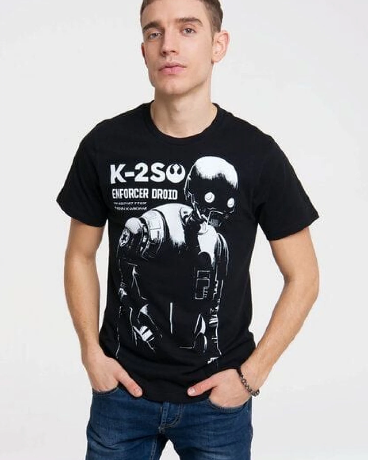 LOGOSH!RT LOGOSHIRT - Star Wars - Rogue One - K-2SO - Organic T-Shirt – Ansicht 3