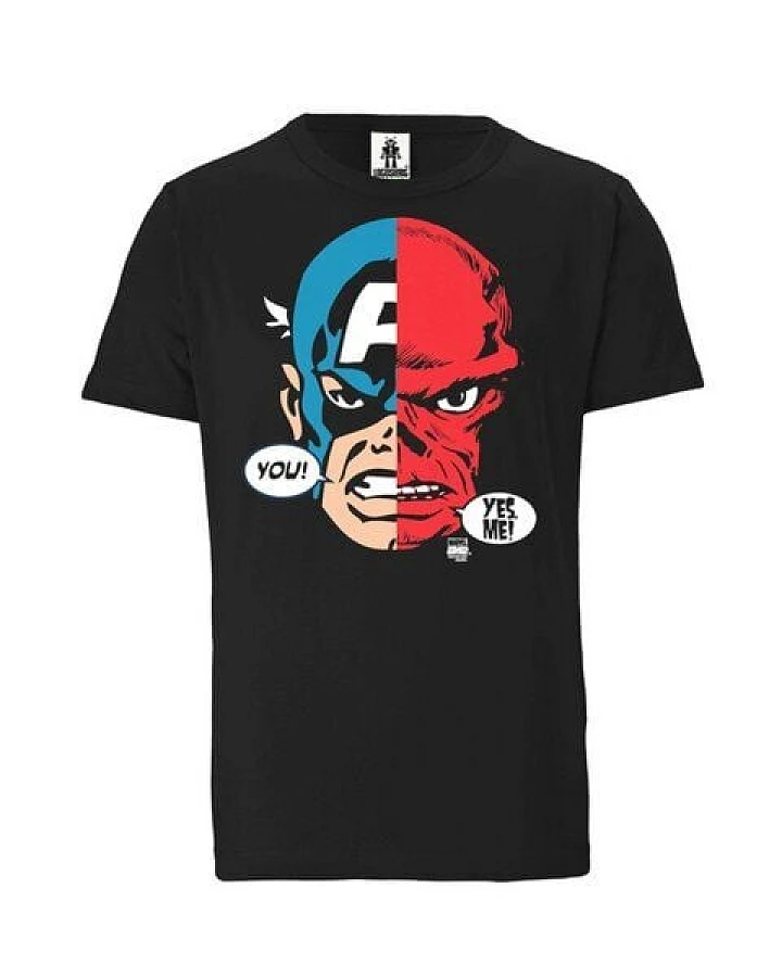 LOGOSH!RT LOGOSHIRT - Marvel - Captain America - Red Skull - Bio T-Shirt