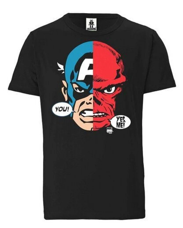LOGOSH!RT LOGOSHIRT - Marvel - Captain America - Red Skull - Bio T-Shirt